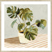 Plant on Stripes II Wall Art