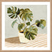 Plant on Stripes II Wall Art