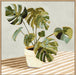 Plant on Stripes II Wall Art