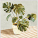 Plant on Stripes II Wall Art