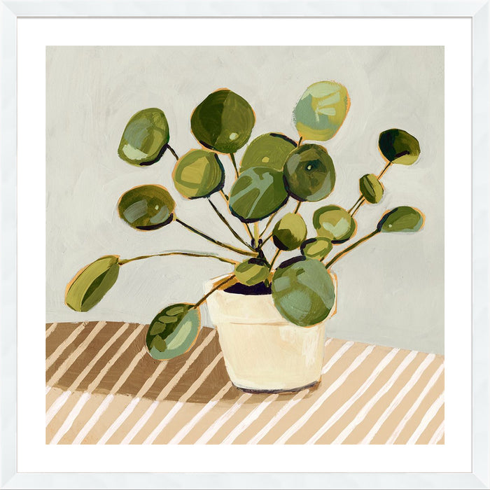 Plant on Stripes I Wall Art