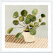 Plant on Stripes I Wall Art