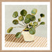 Plant on Stripes I Wall Art