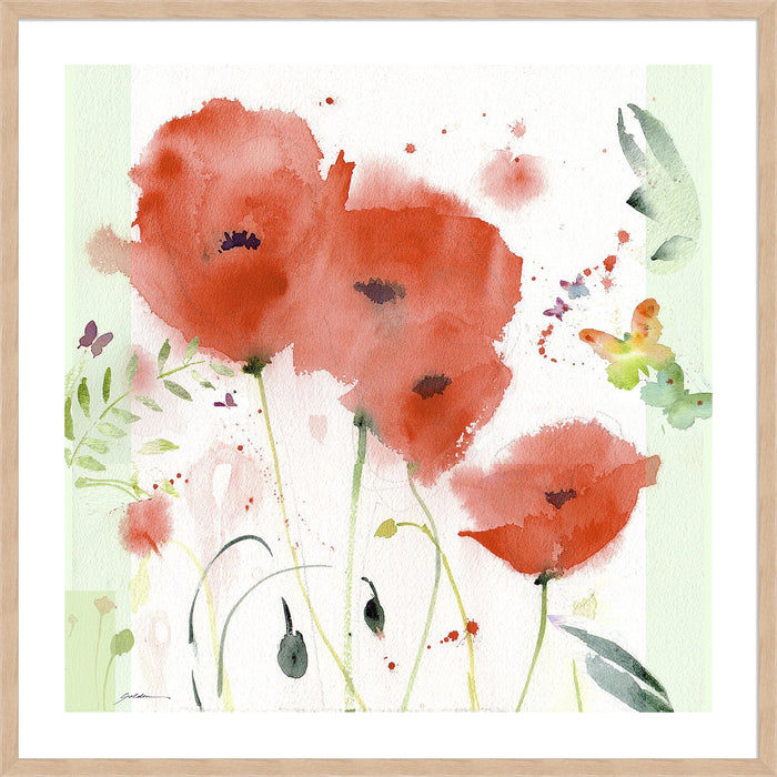 Poppies Chinoise Wall Art