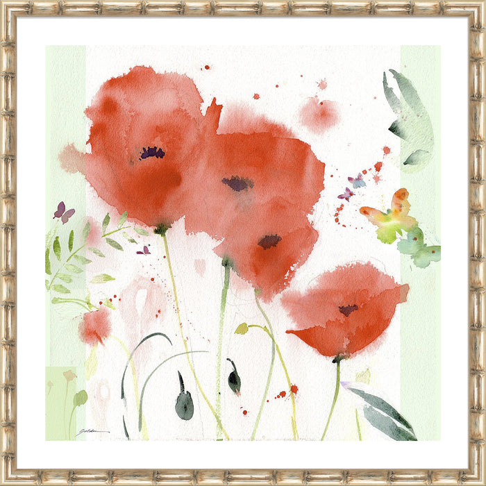 Poppies Chinoise Wall Art