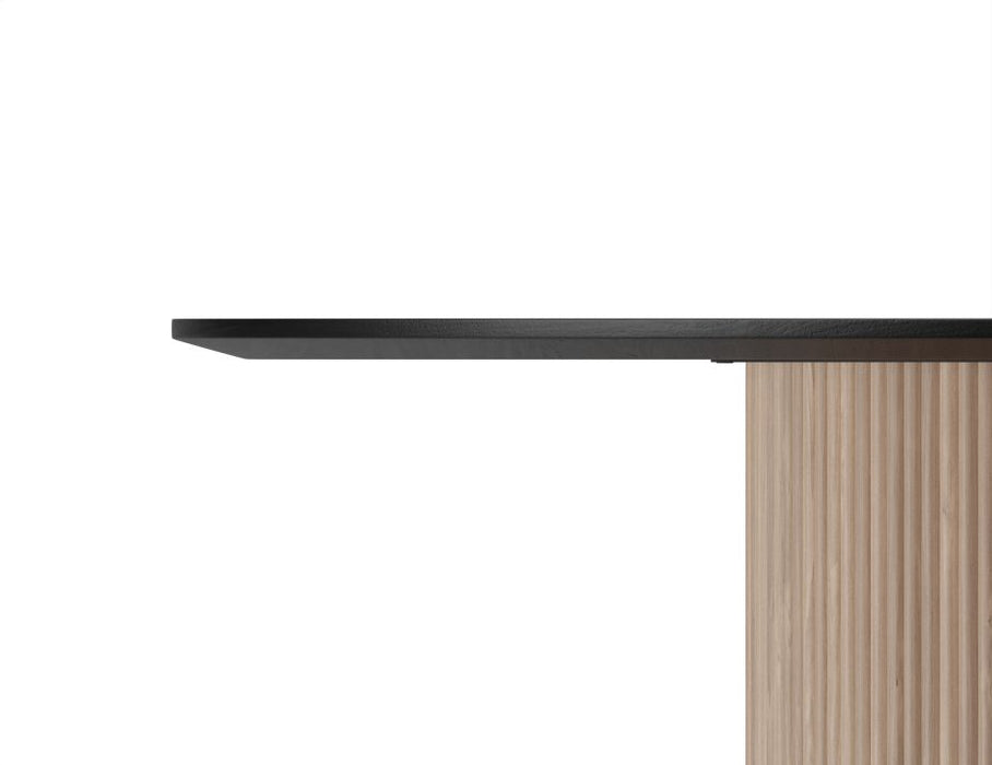 Poppy Dining Table - Black - Natural - 120cm