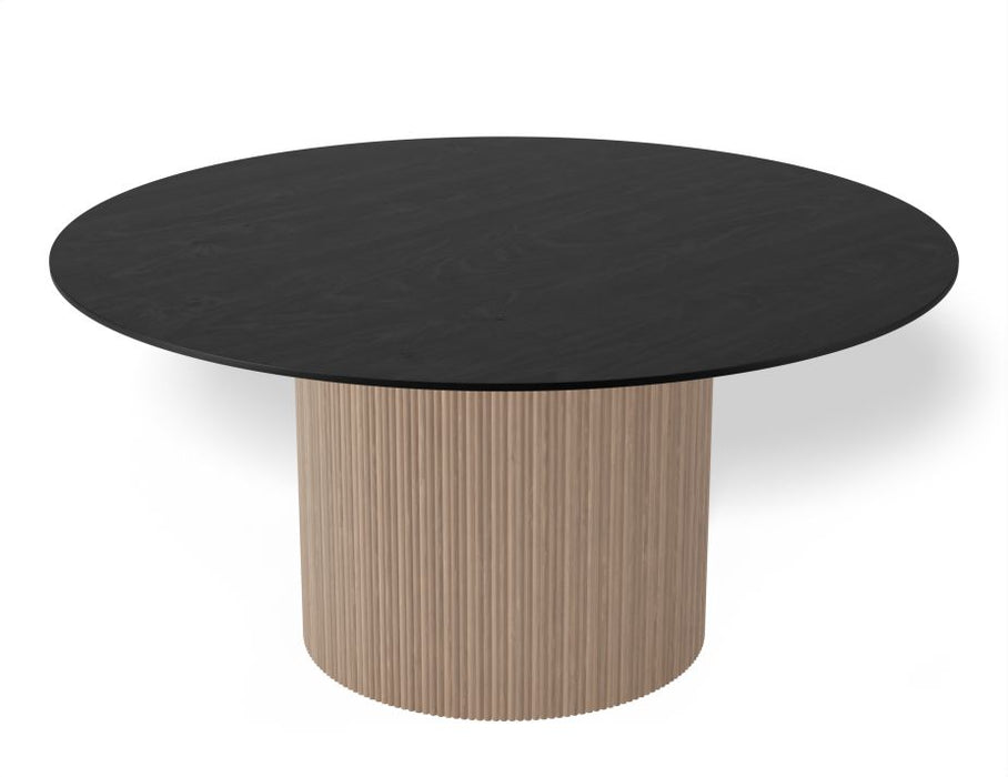 Poppy Dining Table - Black - Natural - 155cm