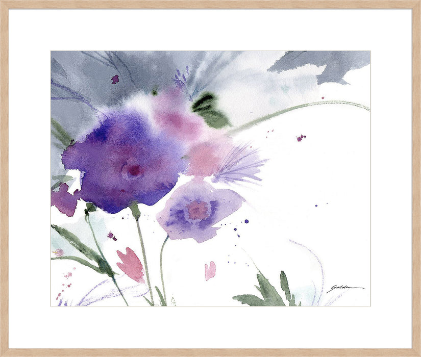 Purple Cloud Garden Wall Art
