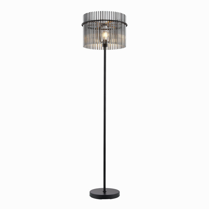 Quilo Floor Lamp - Black, Smoke