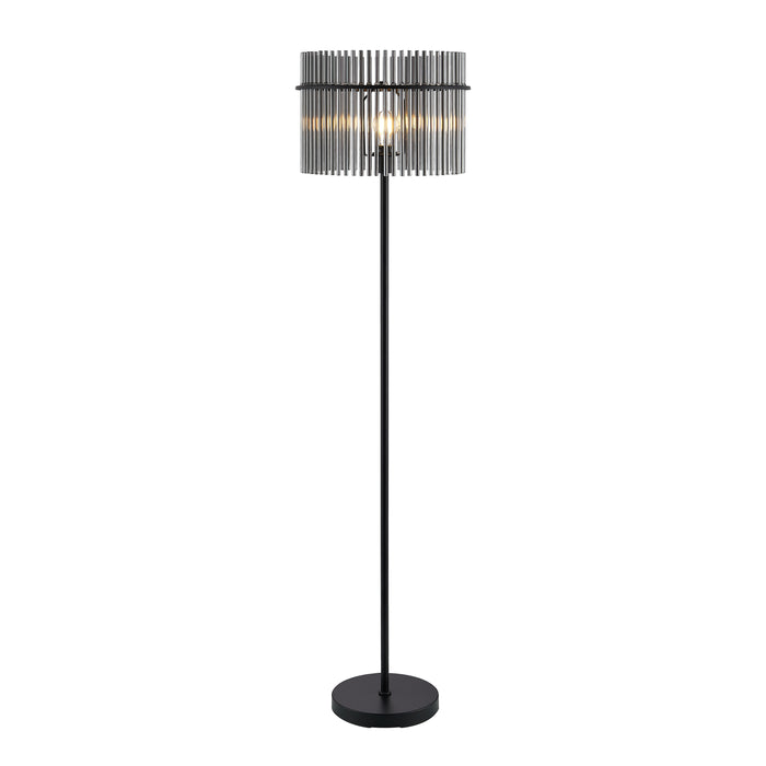 Quilo Floor Lamp - Black, Smoke