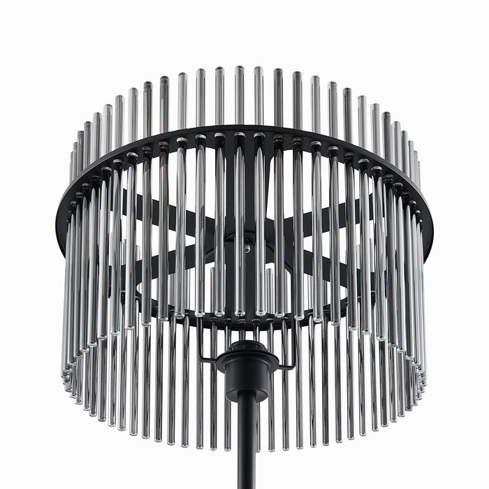 Quilo Floor Lamp - Black, Smoke