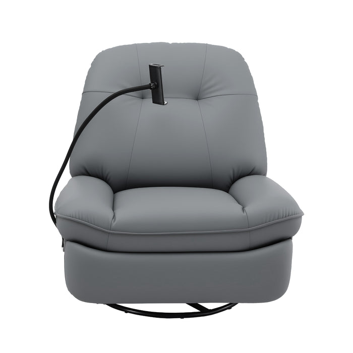 Artiss Manual Swivel Rocker Recliner with USB Ports Rocking Chair Nursery Sofa Lounge