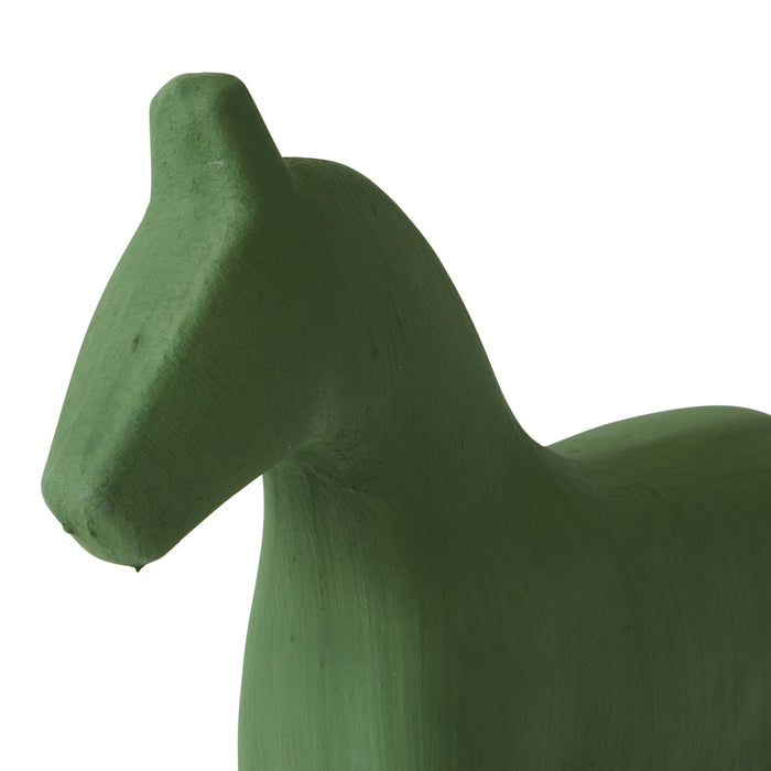 Horse Statue Green