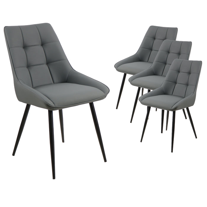 Ryan Dining Chair Charcoal (Set of 4)