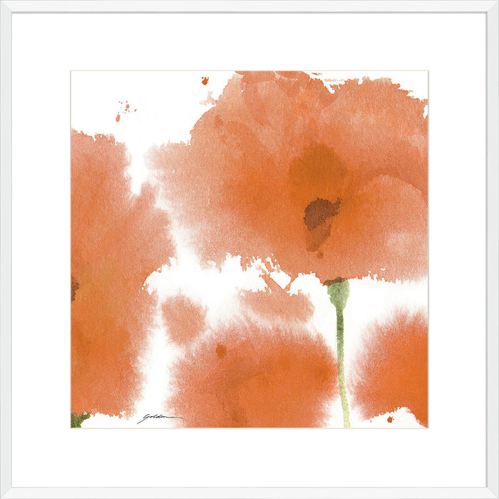 Red Orange Poppies Wall Art