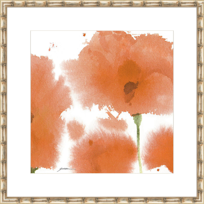 Red Orange Poppies Wall Art