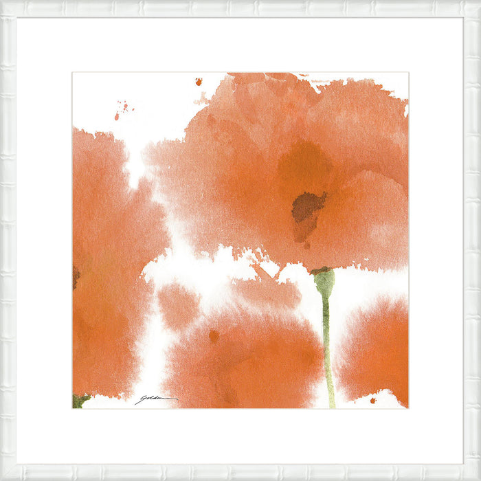Red Orange Poppies Wall Art