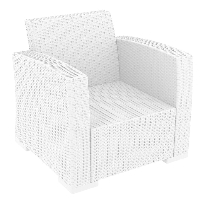 Siesta Monaco Lounge Arm Chair Single - White