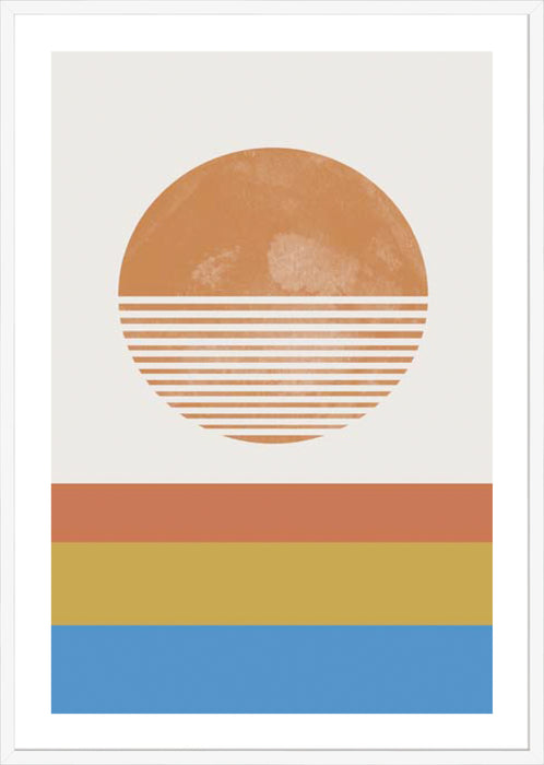 Retro Landscape Wall Art