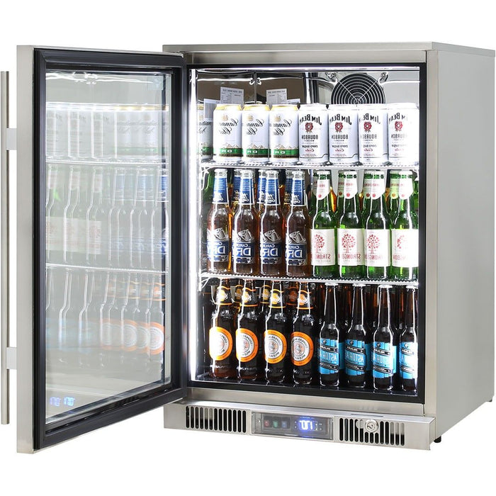 Rhino Outdoor ENVY 1 Door Bar Fridge Coldest Beer 43ºC+ Best Alfresco 316 Stainless Quiet With No Condensation (Model: ENV1L-SS)