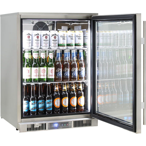 Rhino Outdoor ENVY 1 Door Bar Fridge Coldest Beer 43ºC+ Best Alfresco 316 Stainless Quiet With No Condensation (Model: ENV1R-SS)