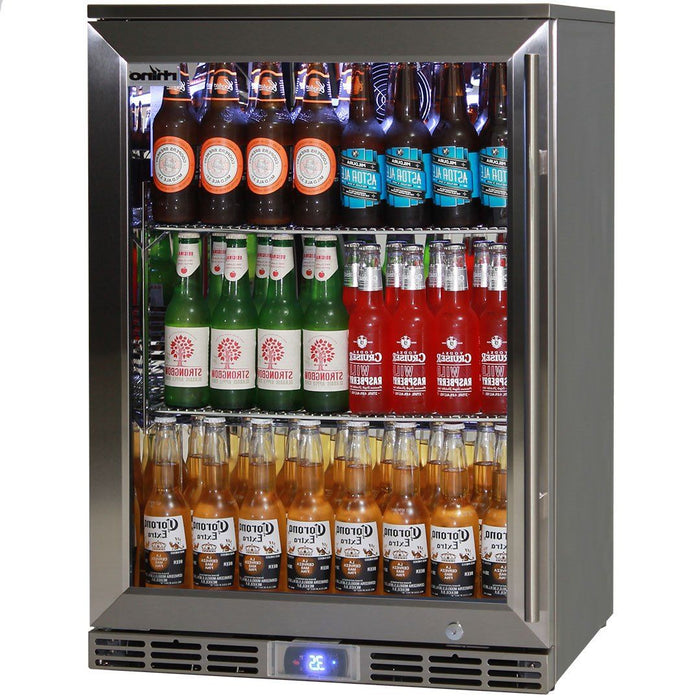 Rhino Alfresco Bar Fridge Glass Door Outdoor Rated 129L (Model: GSP1HL-840-SS)