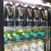 Rhino Commercial Under Bench Black Glass Double Door Bar Fridge Energy Efficient (Model: SG2H-B)