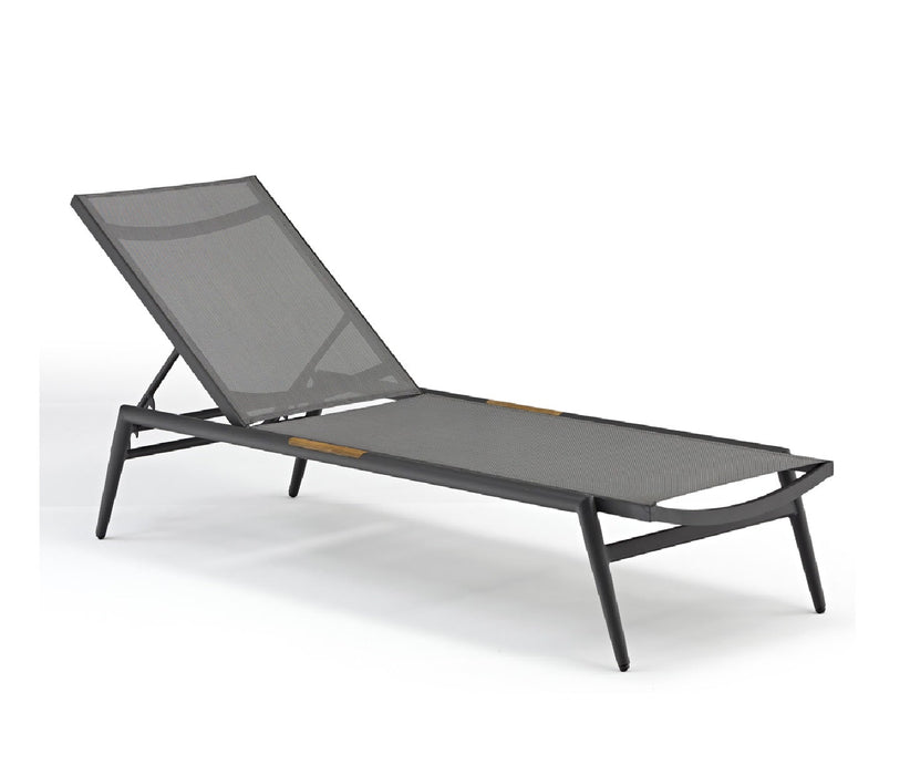 Riva Outdoor Sunlounge - Charcoal