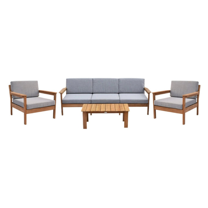 Rome Teak Outdoor Lounge Set - 3 Seater Sofa - 50% OFF (Floor Stock) - Raffinata