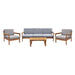 Rome Teak Outdoor Lounge Set - 3 Seater Sofa - 50% OFF (Floor Stock) - Raffinata