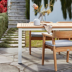 Rome Teak Outdoor Dining Set 50% OFF - Raffinata