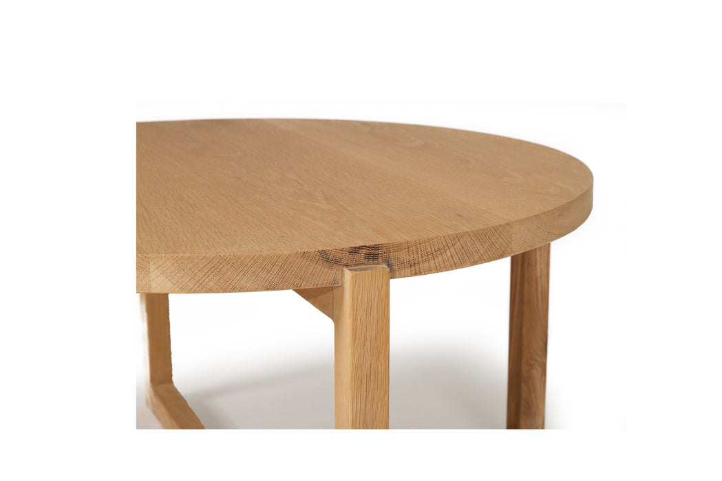 Clovelly Round Coffee Table - 60cm - Natural 60cm