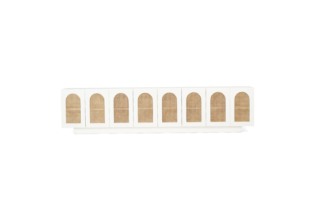 Ryan Eight Door Entertainment Unit - White