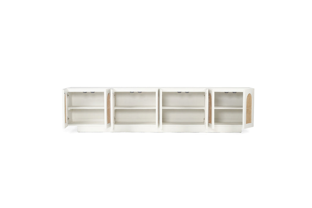 Ryan Eight Door Entertainment Unit - White
