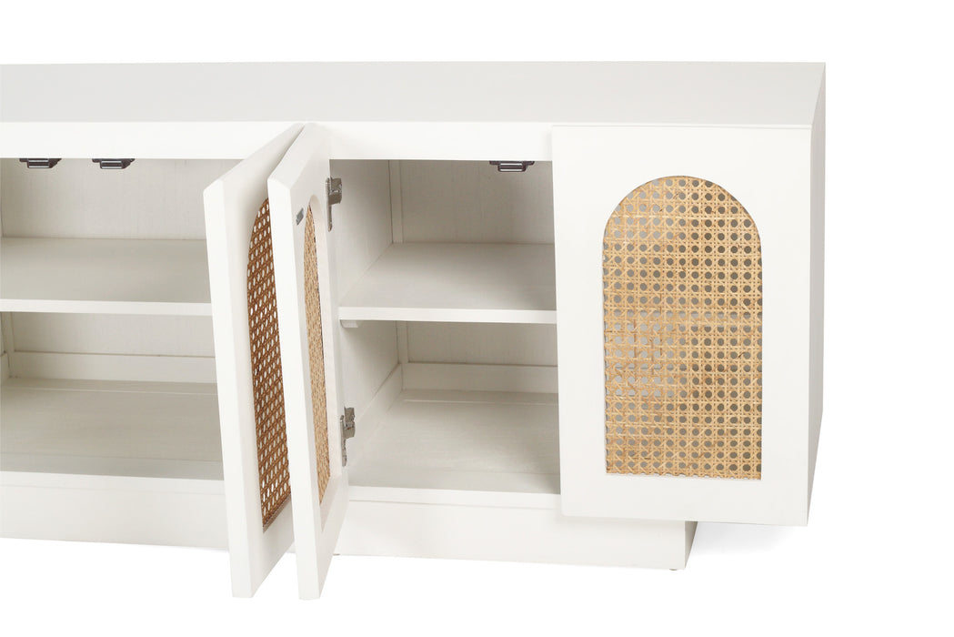 Ryan Eight Door Entertainment Unit - White