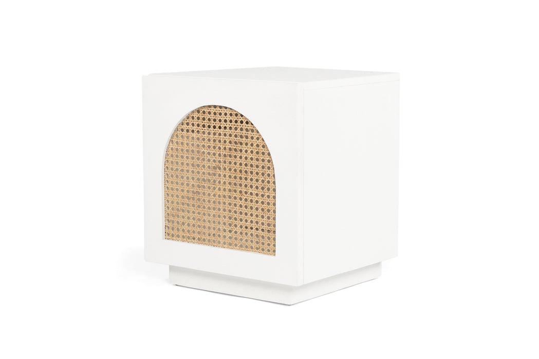 Ryan Bedside Table - White