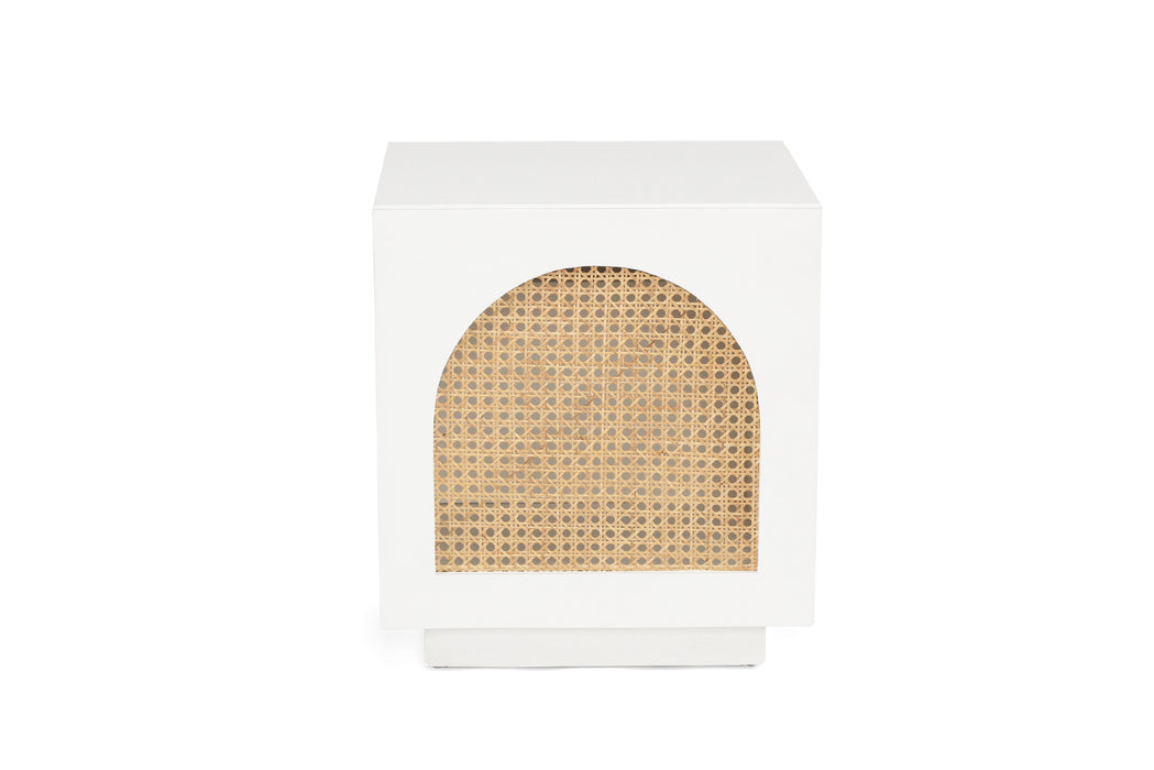 Ryan Bedside Table - White