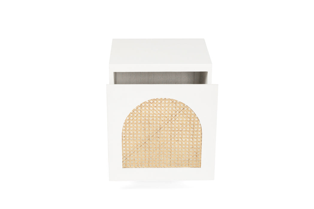 Ryan Bedside Table - White