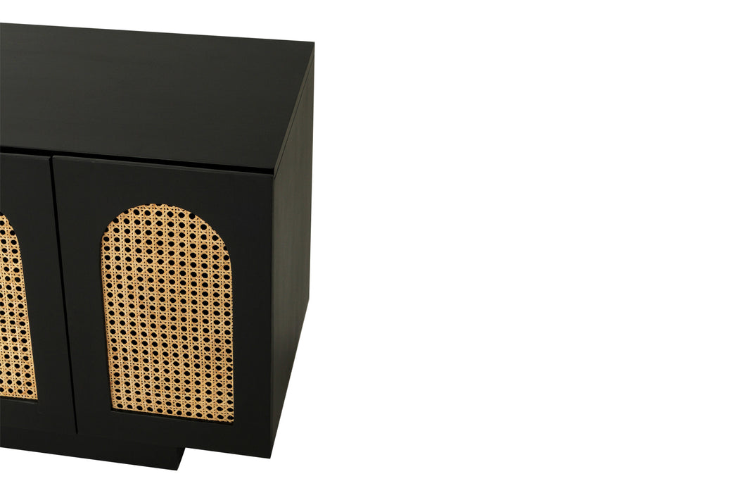 Ryan Eight Door Entertainment Unit - Black