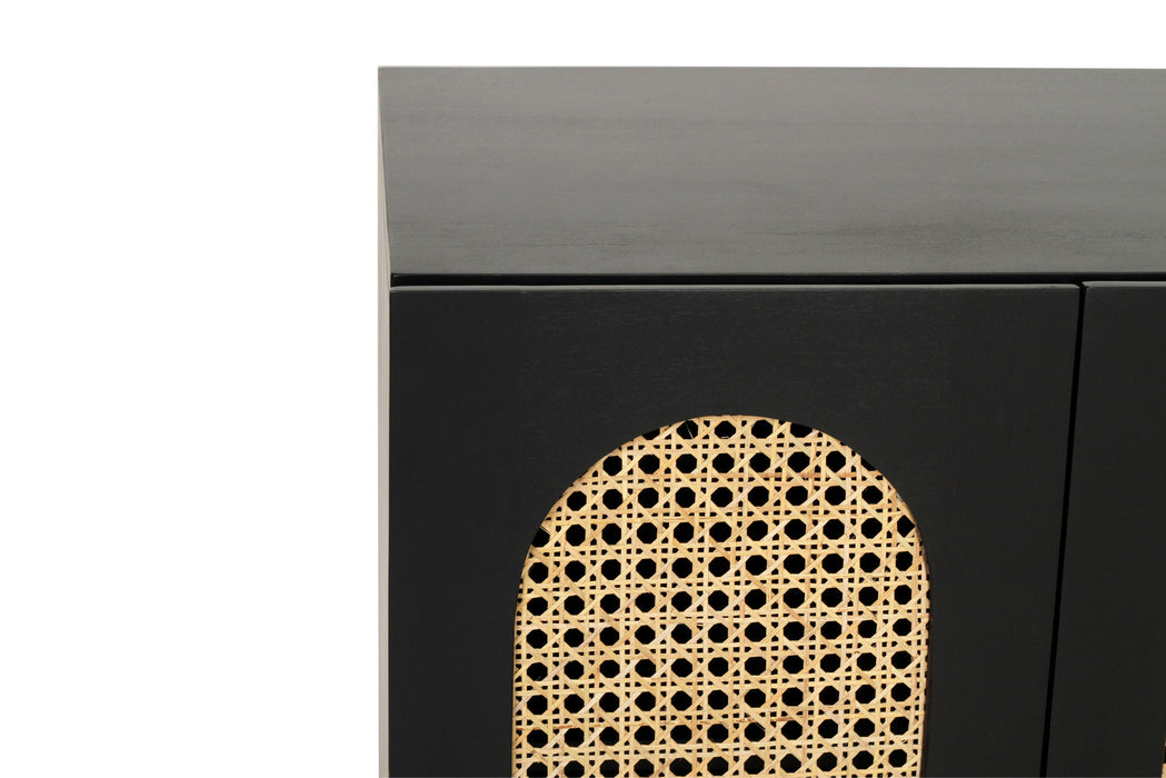Ryan Eight Door Entertainment Unit - Black