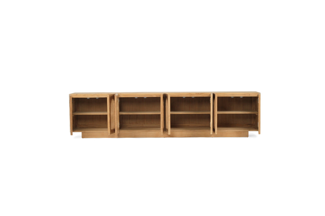 Ryan Eight Door Entertainment Unit - Natural
