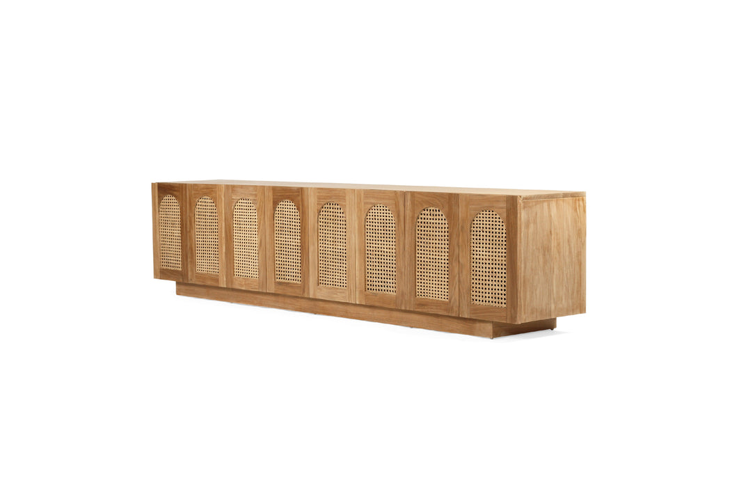 Ryan Eight Door Entertainment Unit - Natural