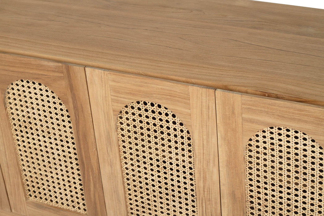 Ryan Eight Door Entertainment Unit - Natural