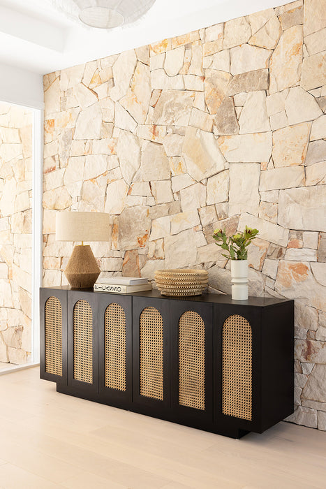 Ryan Six Door Sideboard - Black