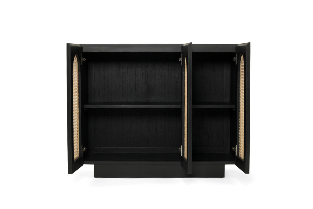 Ryan Three Door Sideboard - Black