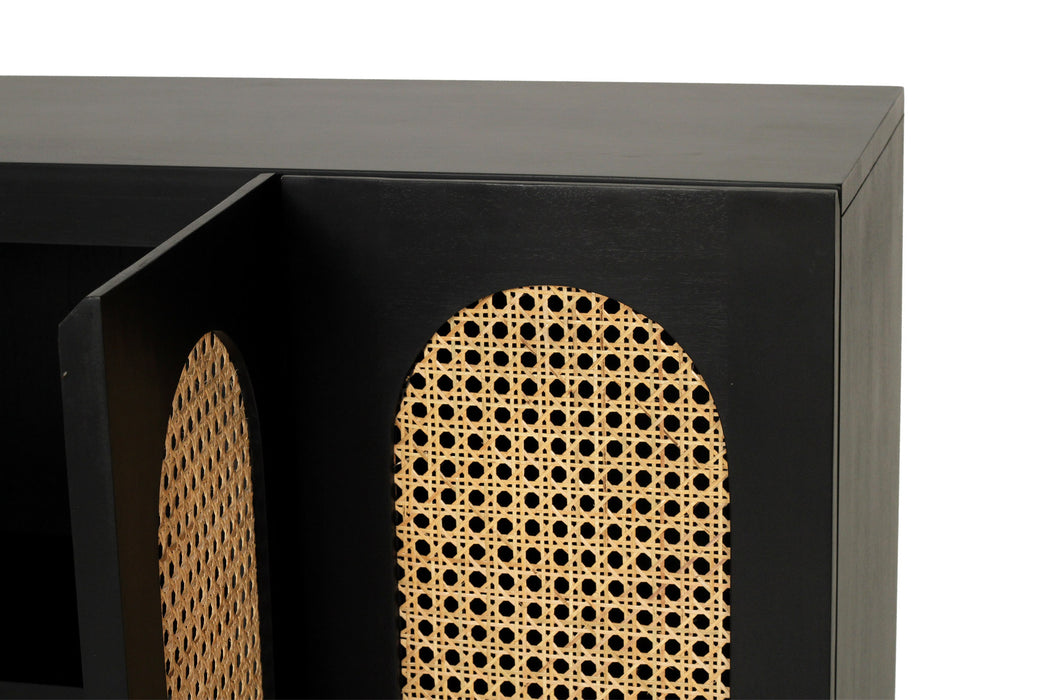 Ryan Three Door Sideboard - Black