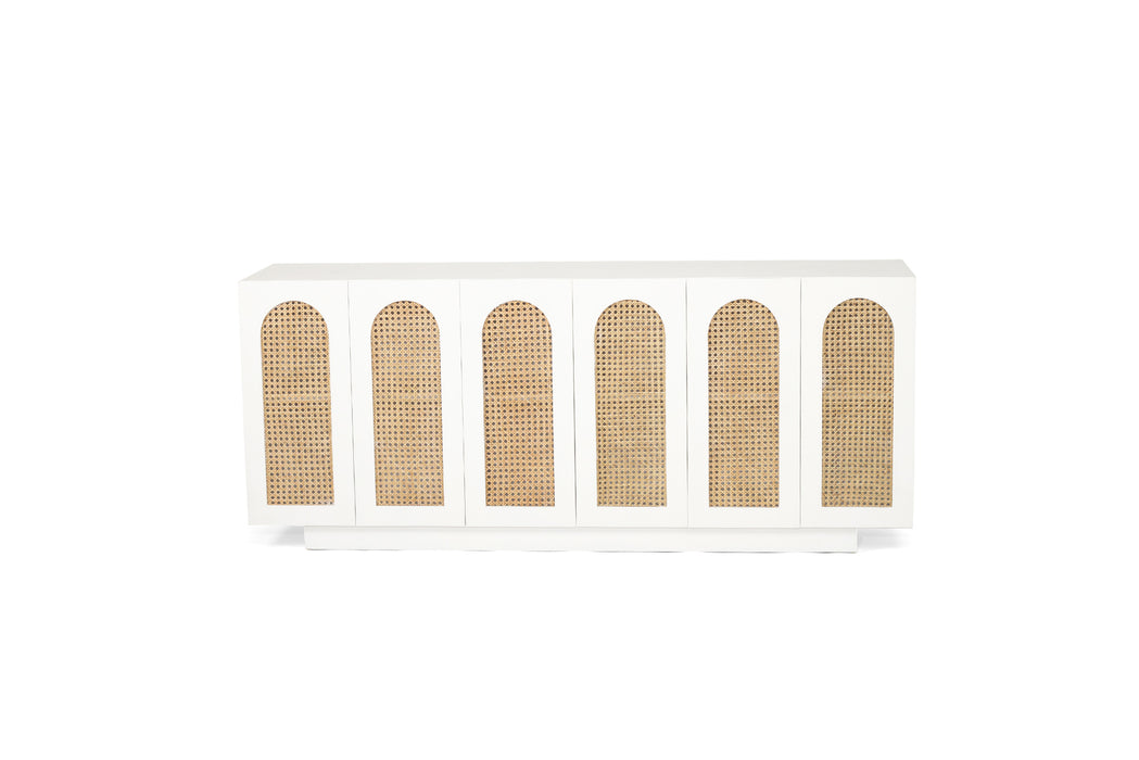 Ryan Six Door Sideboard - White