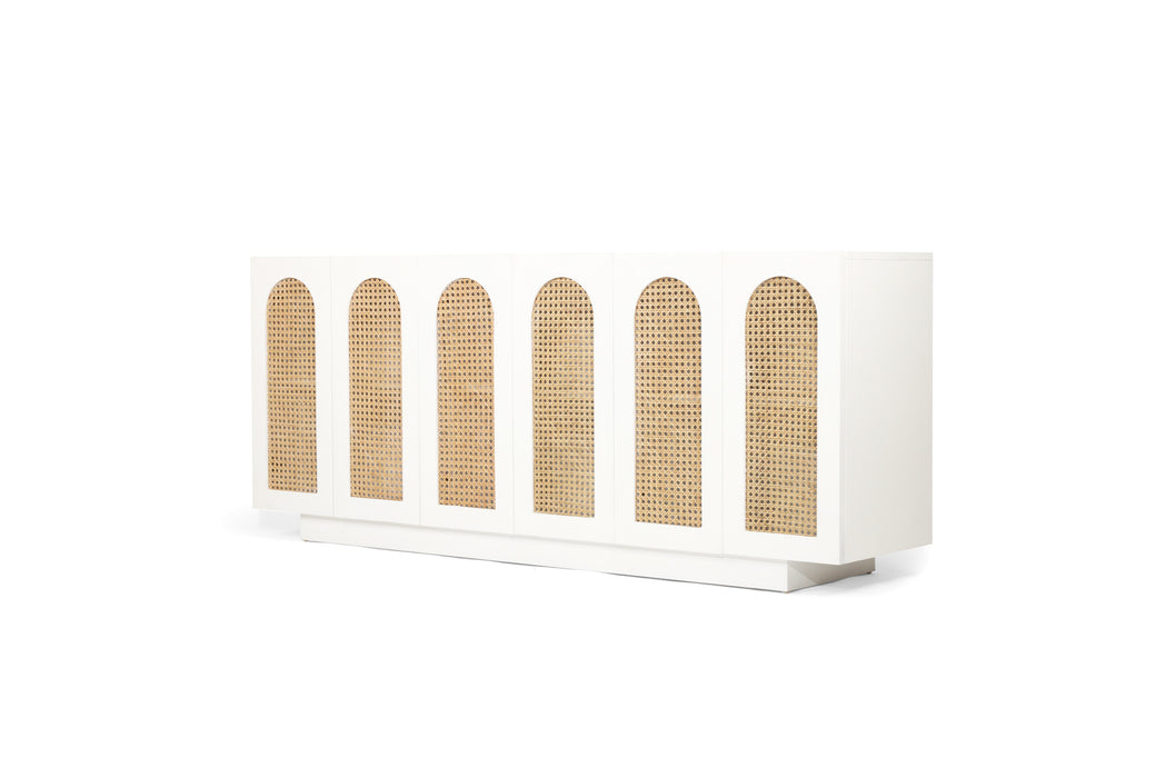 Ryan Six Door Sideboard - White