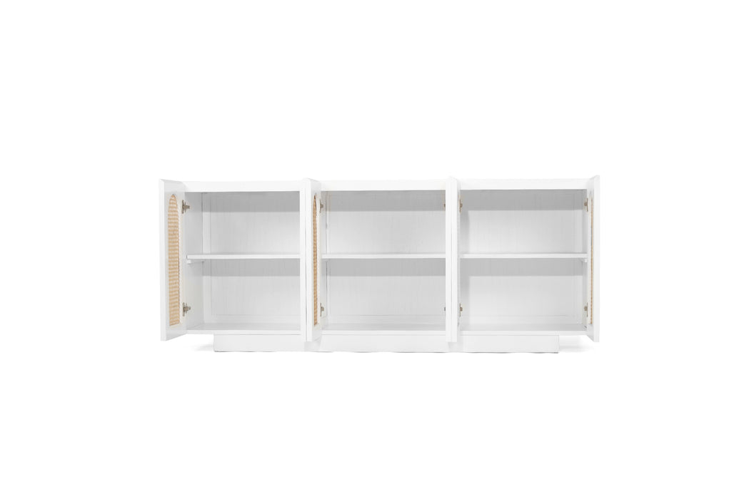 Ryan Six Door Sideboard - White
