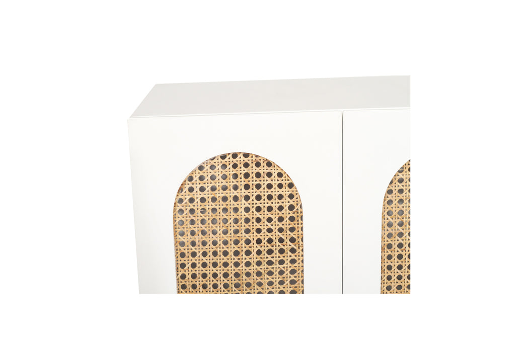 Ryan Six Door Sideboard - White